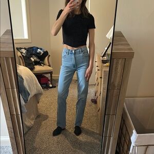 Abercrombie the 90s straight ultra high rise